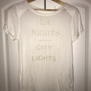 Hollister Graphic White Tee for Women